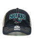 47 Brand Șapcă Nhl San Jose Sharks Trucker H-TSCLA22LAP-VB Negru - Pled.ro