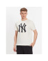 47 Brand Tricou MLB New York Yankees Imprint 47 Echo Tee BB017TEMIME544104CL Écru Regular Fit - Pled.ro