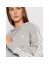 adidas Bluză adicolor Classics Crop H34615 Gri Relaxed Fit - Pled.ro