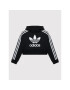 adidas Bluză adicolor Cropped H32337 Negru Loose Fit - Pled.ro