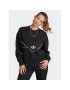 adidas Bluză Boyfriend Crew IB5750 Negru Regular Fit - Pled.ro