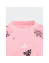 adidas Bluză Brand Love Allover Print IA1576 Roz Loose Fit - Pled.ro