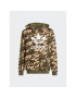 adidas Bluză Camo Hoodie IC2193 Bej Loose Fit - Pled.ro