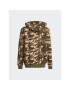 adidas Bluză Camo Hoodie IC2193 Bej Loose Fit - Pled.ro