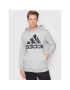 adidas Bluză Essentials Big Logo GK9541 Gri Regular Fit - Pled.ro