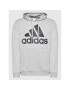 adidas Bluză Essentials Big Logo GK9541 Gri Regular Fit - Pled.ro