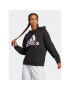 adidas Bluză Essentials Big Logo Oversized French Terry Hoodie HR4934 Negru Loose Fit - Pled.ro