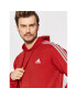 adidas Bluză Essentials Fleece 3-Stripes GU2523 Roșu Regular Fit - Pled.ro