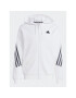 adidas Bluză Future Icons 3-Stripes Full-Zip Hoodie IC8258 Alb Regular Fit - Pled.ro