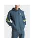 adidas Bluză Future Icons 3-Stripes Full-Zip Hoodie IJ8878 Turcoaz Regular Fit - Pled.ro