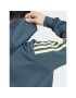 adidas Bluză Future Icons 3-Stripes Full-Zip Hoodie IJ8878 Turcoaz Regular Fit - Pled.ro