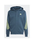 adidas Bluză Future Icons 3-Stripes Full-Zip Hoodie IJ8878 Turcoaz Regular Fit - Pled.ro