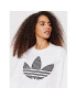 adidas Bluză Trefoil Application HB9443 Alb Loose Fit - Pled.ro