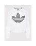 adidas Bluză Trefoil Application HB9443 Alb Loose Fit - Pled.ro