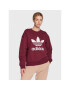 adidas Bluză Trefoil Crew Sweatshirt IB7429 Roșu Regular Fit - Pled.ro