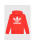 adidas Bluză Trefoil H37764 Roșu Regular Fit - Pled.ro