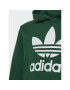 adidas Bluză Trefoil Hoodie IB9984 Verde Regular Fit - Pled.ro