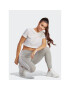 adidas Colanți Essentials 3-Stripes High-Waisted Single Jersey Leggings IC7152 Gri - Pled.ro