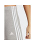 adidas Colanți Essentials 3-Stripes High-Waisted Single Jersey Leggings IC7152 Gri - Pled.ro