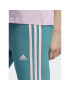 adidas Colanți Essentials 3-Stripes High-Waisted Single Jersey Leggings IL3378 Turcoaz - Pled.ro