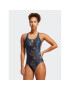 adidas Costum de baie 3-Stripes Graphic Swimsuit HS5320 Albastru - Pled.ro