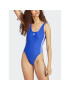 adidas Costum de baie Adicolor 3-Stripes Swimsuit IC2271 Albastru Slim Fit - Pled.ro