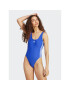 adidas Costum de baie Adicolor 3-Stripes Swimsuit IC2271 Albastru Slim Fit - Pled.ro