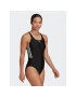 adidas Costum de baie Mid 3-Stripes Swimsuit HA5993 Negru - Pled.ro