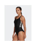 adidas Costum de baie Mid 3-Stripes Swimsuit HA5993 Negru - Pled.ro