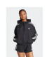 adidas Geacă de vânt Essentials 3-Stripes Woven Windbreaker HT3399 Negru Loose Fit - Pled.ro