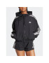 adidas Geacă de vânt Essentials 3-Stripes Woven Windbreaker HT3399 Negru Loose Fit - Pled.ro