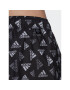 adidas Pantaloni scurți pentru înot Logo Print CLX Swim Shorts Very Short Length HT4345 Negru Regular Fit - Pled.ro