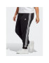 adidas Pantaloni trening Essentials 3-Stripes French Terry Cuffed Joggers (Plus Size) IB8745 Negru Slim Fit - Pled.ro