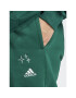 adidas Pantaloni trening Scribble Embroidery Fleece IK9649 Verde Loose Fit - Pled.ro