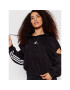 adidas Bluză Hyperglam 3-Stripes HC8817 Negru Loose Fit - Pled.ro