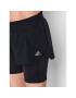 adidas Pantaloni scurți sport Run Icons Two-In-One H57754 Negru Regular Fit - Pled.ro