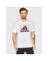 adidas Performance adidas Tricou Digital Dna Badge Of Sport Graphic HE4817 Alb Regular Fit - Pled.ro