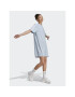 adidas Rochie de zi Essentials 3-Stripes Single Jersey Boyfriend Tee Dress IL3315 Albastru Loose Fit - Pled.ro