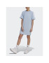 adidas Rochie de zi Essentials 3-Stripes Single Jersey Boyfriend Tee Dress IL3315 Albastru Loose Fit - Pled.ro