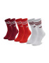 adidas Set de 3 perechi de șosete medii unisex Solid Crew Sock H32331 Roșu - Pled.ro