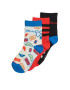 adidas Set de 3 perechi de șosete lungi pentru copii Mickey Mouse Crew Socks 3 Pairs IB6776 Negru - Pled.ro