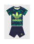 adidas Set tricou și pantaloni scurți sport Camo H20308 Bleumarin Regular Fit - Pled.ro