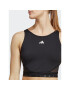 adidas Top AEROREADY Hyperglam Crop Tank Top IB2310 Negru - Pled.ro