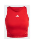 adidas Top AEROREADY Hyperglam Crop Tank Top IB4083 Roșu - Pled.ro