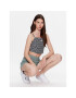 adidas Top Allover Graphic Corset-Inspired Tank Top IC1538 Negru - Pled.ro