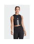 adidas Top Train Essentials Train Cotton 3-Stripes Crop HR7847 Negru Loose Fit - Pled.ro