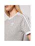 adidas Tricou adicolor Classics 3-Stripes GN2909 Gri Regular Fit - Pled.ro