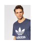 adidas Tricou adicolor Classics Trefoil HE9512 Bleumarin Regular Fit - Pled.ro