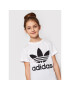 adidas Tricou adicolor Trefoil H25246 Alb Regular Fit - Pled.ro