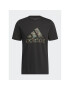 adidas Tricou Camo Short Sleeve T-Shirt HS3215 Negru Regular Fit - Pled.ro